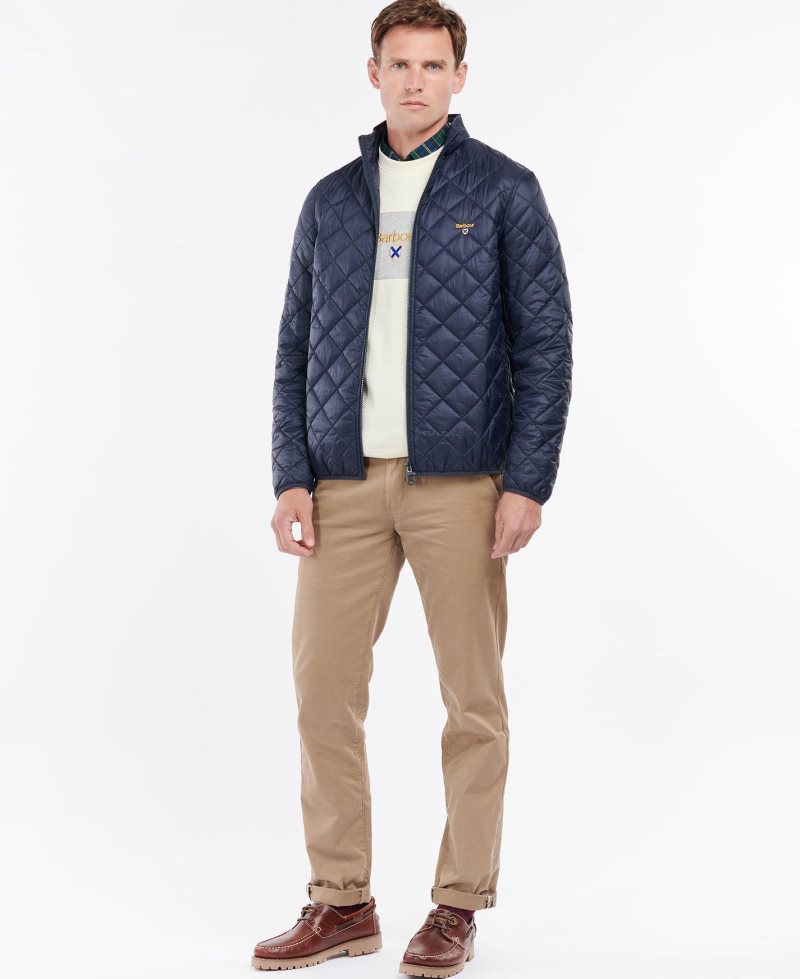 Barbour Tobble Quilted Jacket Navy Ivy | GAF709631