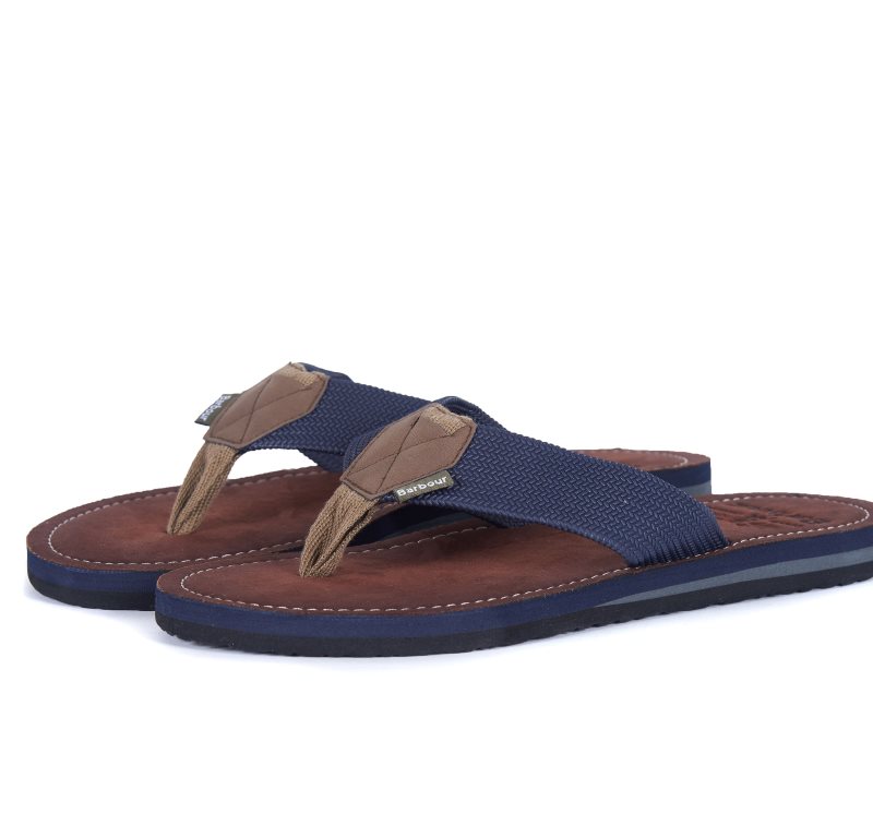 Barbour Toeman Sandals Navy | WRQ296478