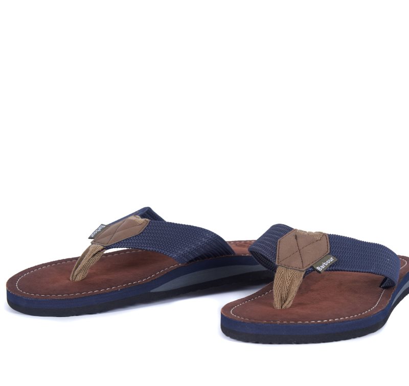 Barbour Toeman Sandals Navy | WRQ296478