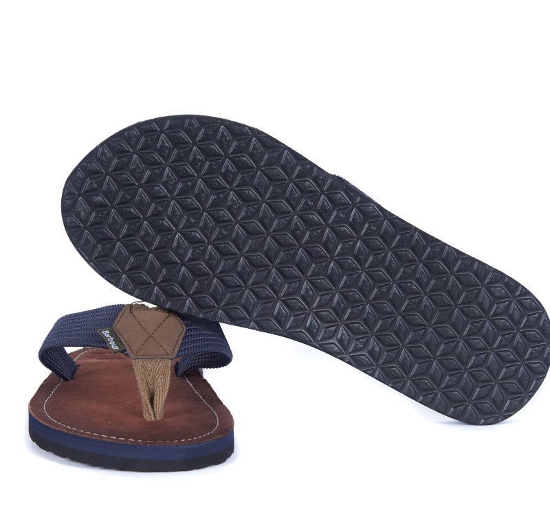 Barbour Toeman Sandals Navy | WRQ296478