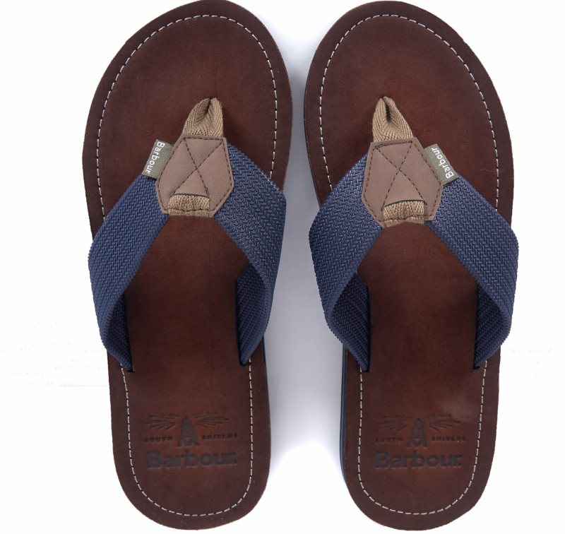 Barbour Toeman Sandals Navy | WRQ296478