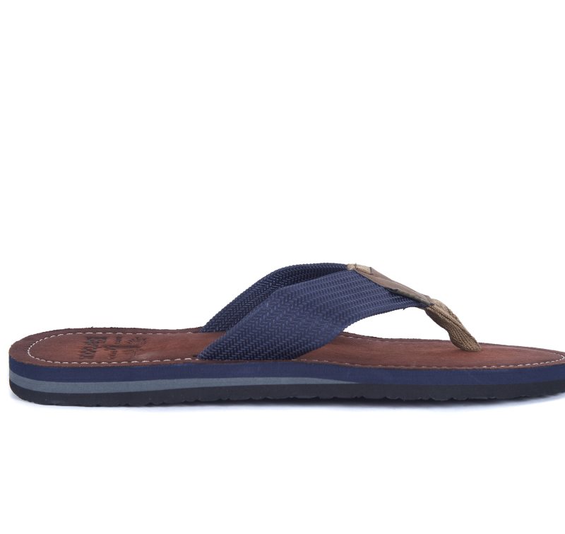 Barbour Toeman Sandals Navy | WRQ296478