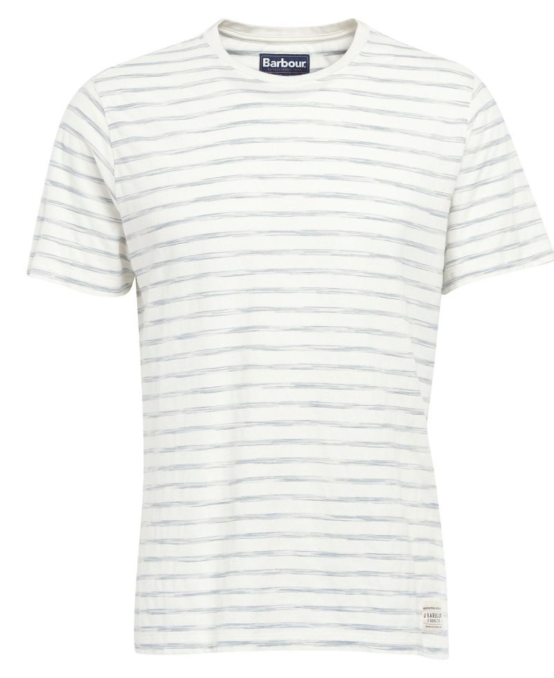 Barbour Topsale T-Shirt White | FHK608935