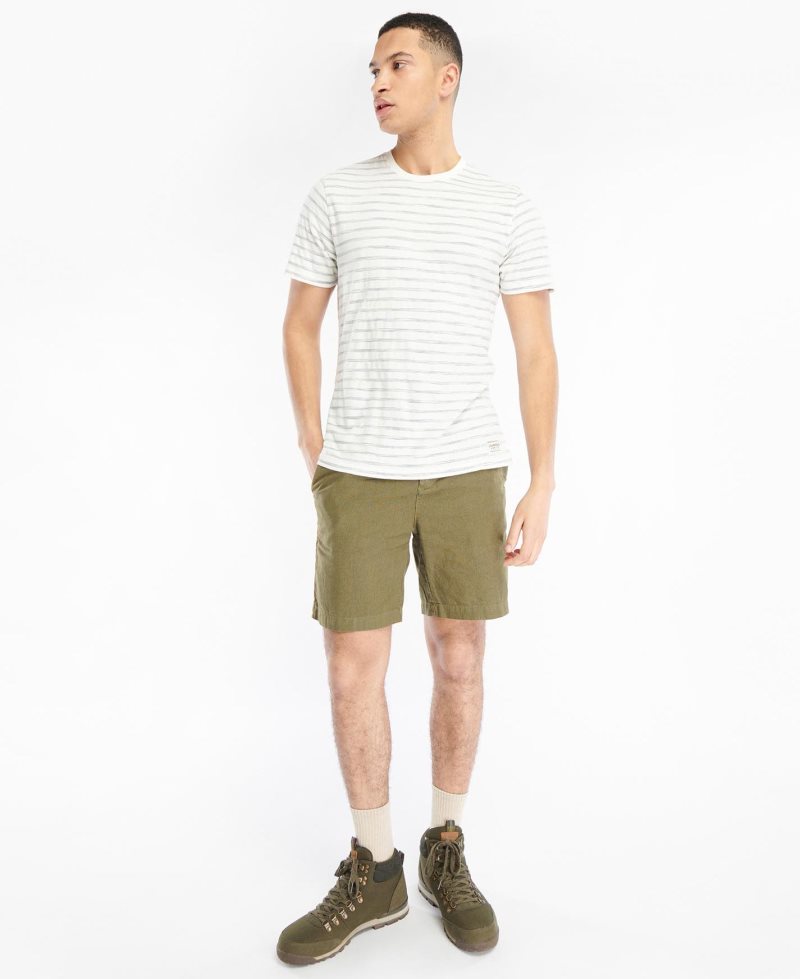 Barbour Topsale T-Shirt White | FHK608935