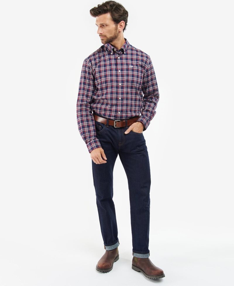 Barbour Turville Regular Fit Shirt Ecru Marl | NPX765493