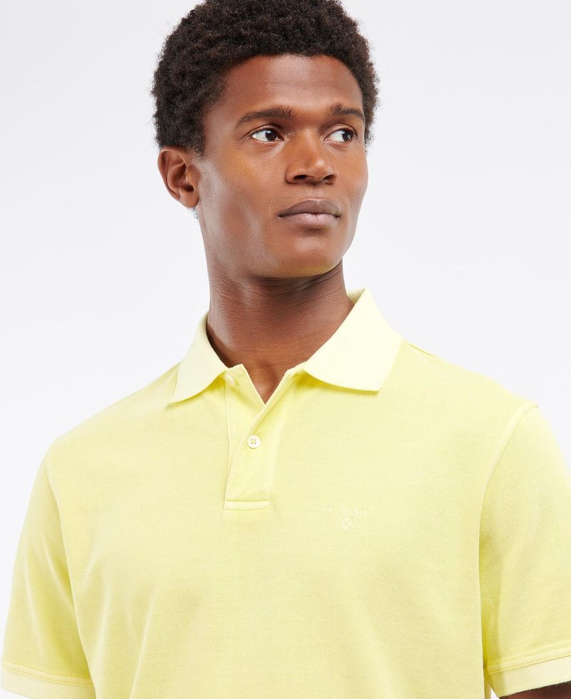 Barbour Washed Sports Polo Shirt Turf | KQN364807