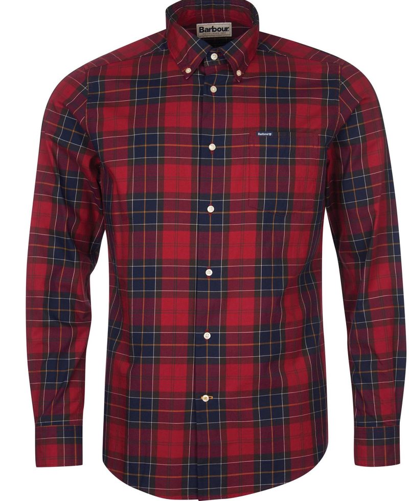 Barbour Wetherham Tailored Shirt Classic Tartan | QFI862143