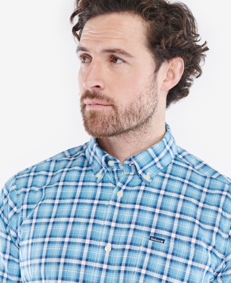 Barbour Whitsand Tailored Shirt Aqua | JGT816423