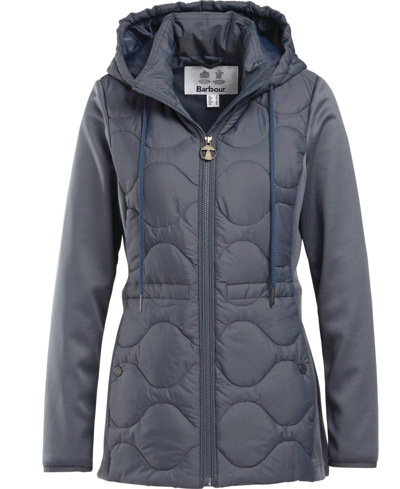 Barbour Willowherb Quilted Sweat Summer Navy | KPO258403