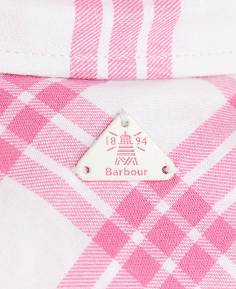 Barbour Willowherb Shirt Begonia Check | IBQ173586