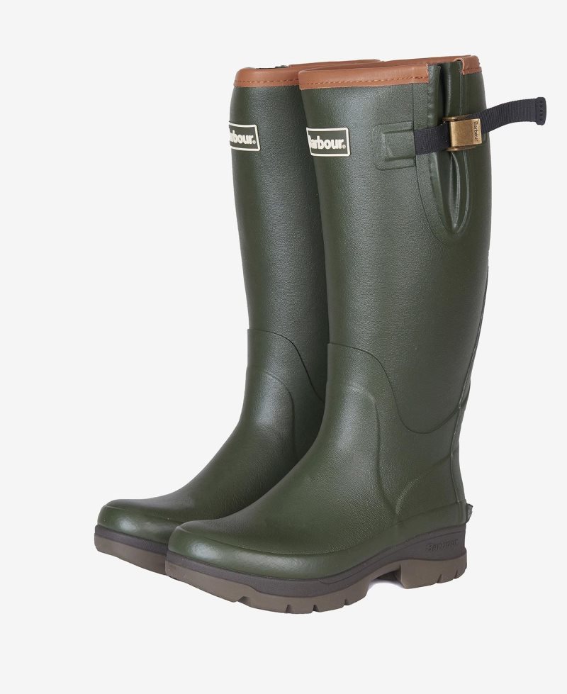 Barbour Womens Tempest Wellingtons Olive | NDR825761