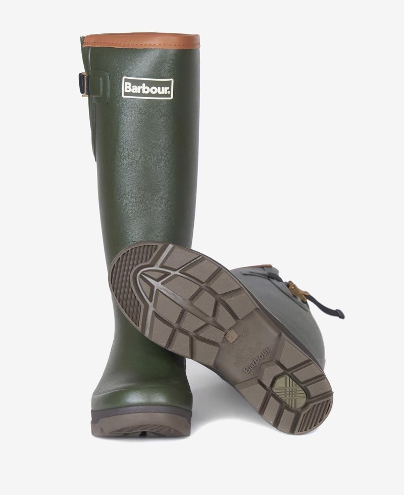 Barbour Womens Tempest Wellingtons Olive | NDR825761