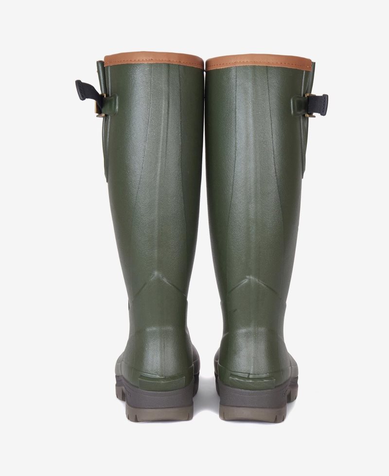 Barbour Womens Tempest Wellingtons Olive | NDR825761