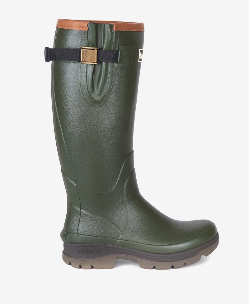 Barbour Womens Tempest Wellingtons Olive | NDR825761